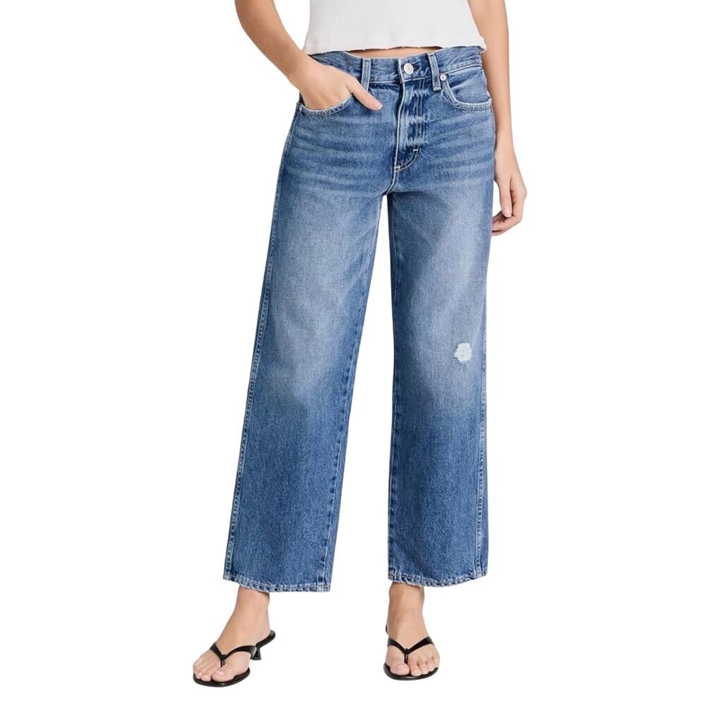 AMO Women's Billie Jeans in Medium Blue Wash
